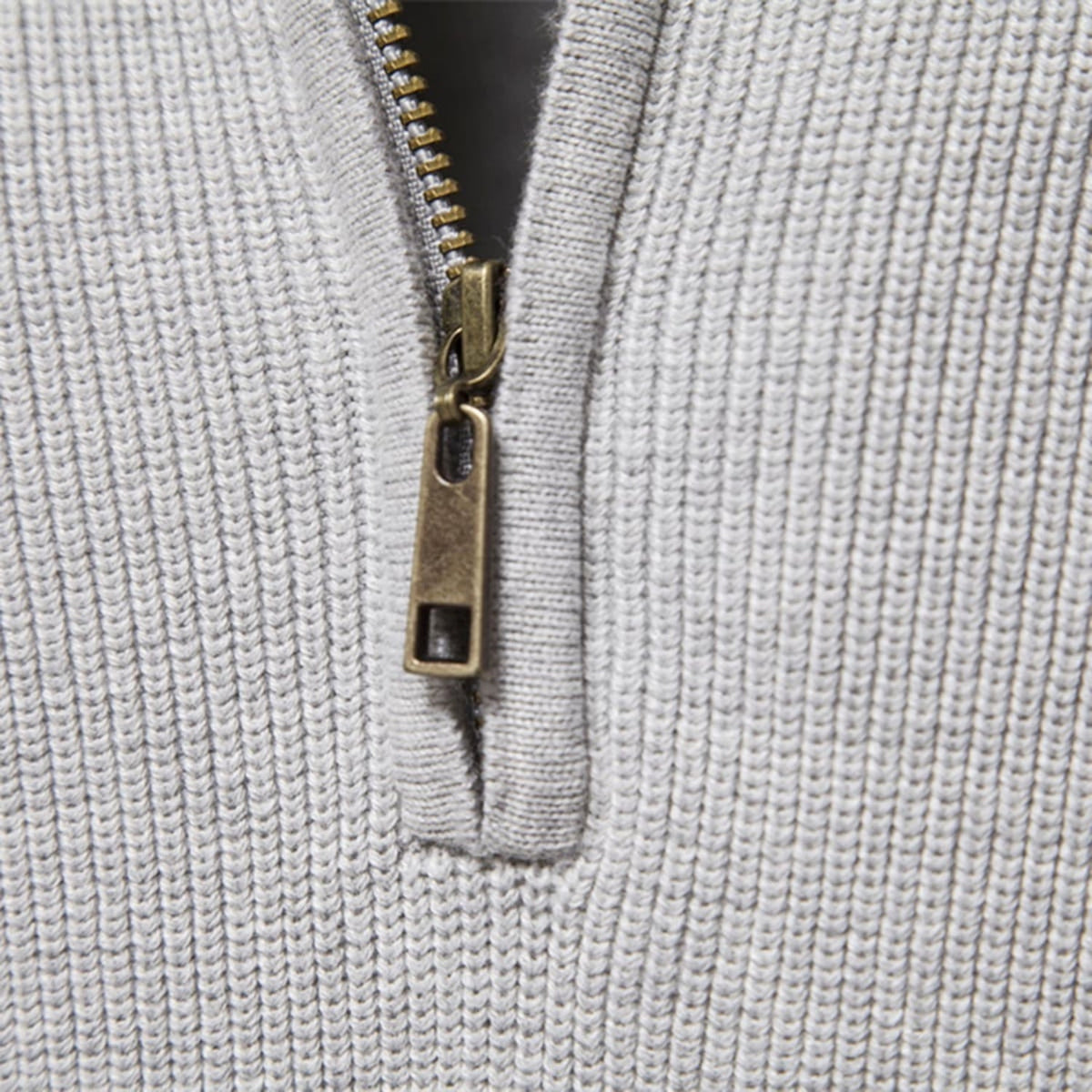 Men Cotton Half Zip Sweater