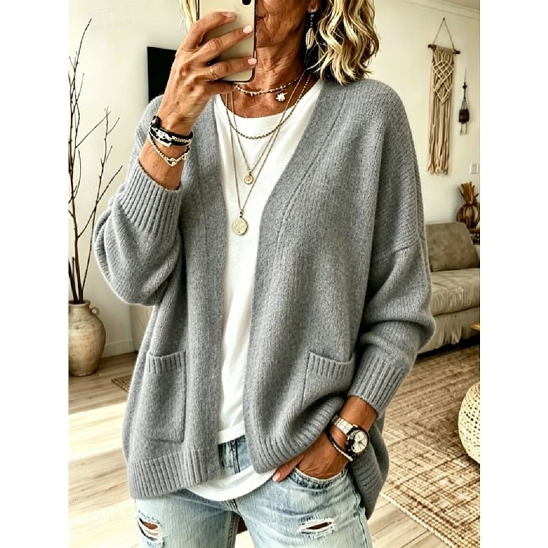 Women Open Knit Cardigan