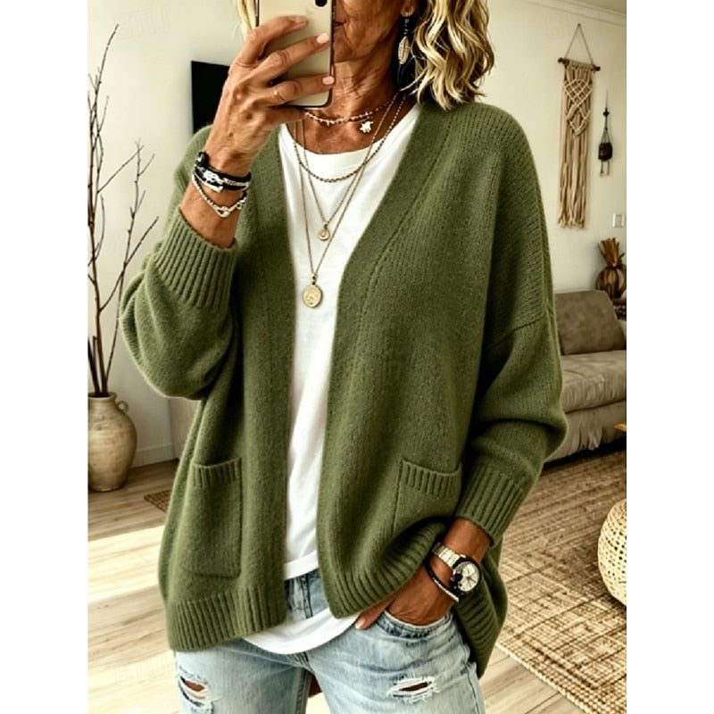Women Open Knit Cardigan