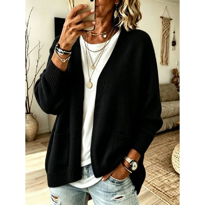 Women Open Knit Cardigan
