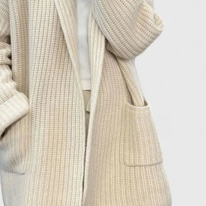 Women Ribbed Open Front Cardigan