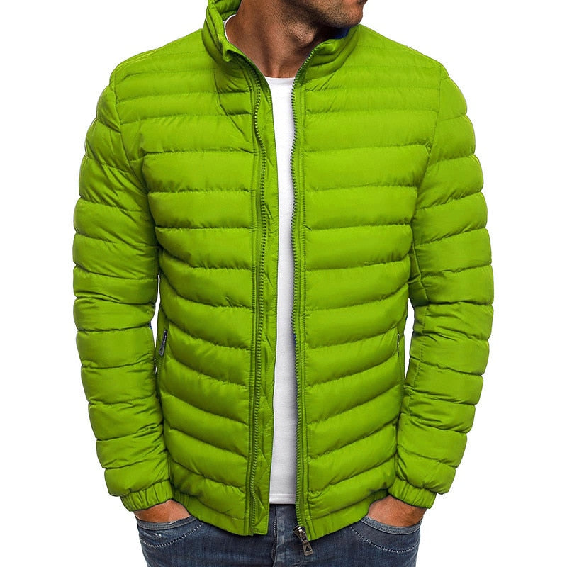 Men Quilted Puffer Jacket