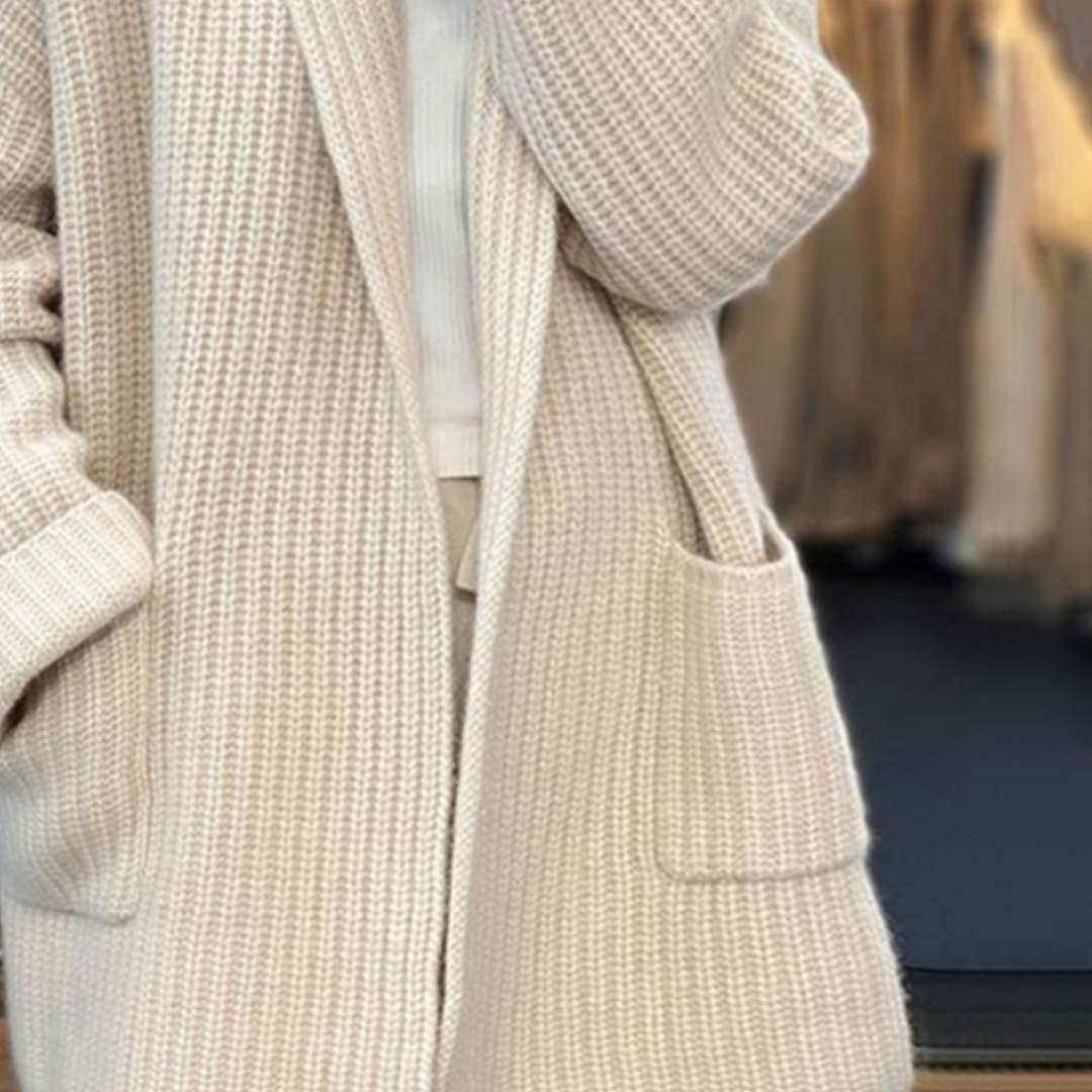 Women Ribbed Shawl Collar Cardigan
