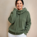 Cozy Warm Hoodie Sweatshirt Blue - front