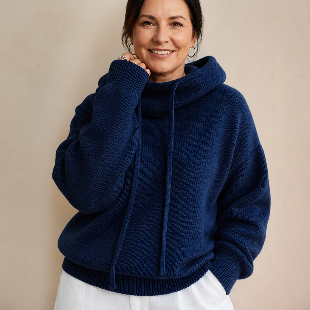 Women's Cozy Stylish Warm Hoodie Sweatshirt - Brown