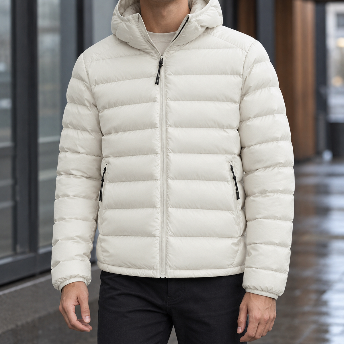 Men Hooded Winter Puffer Jacket