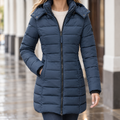 Lucille-Elise Puffer Coat - Red