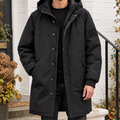 Men Longline Hooded Jacket