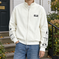 Men Embroidered Zip Jacket