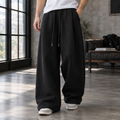 Men Pleated Wide Leg Trousers
