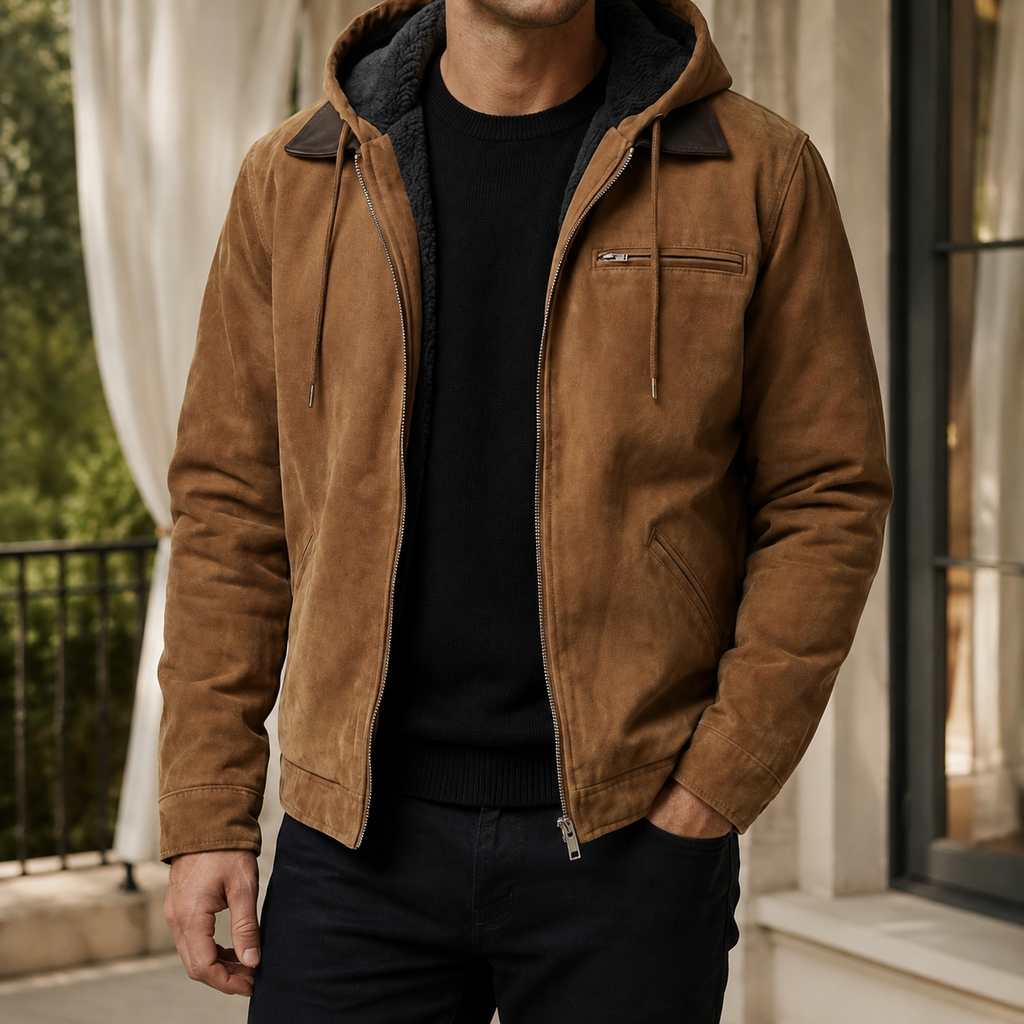 Men Vintage Hooded Jacket