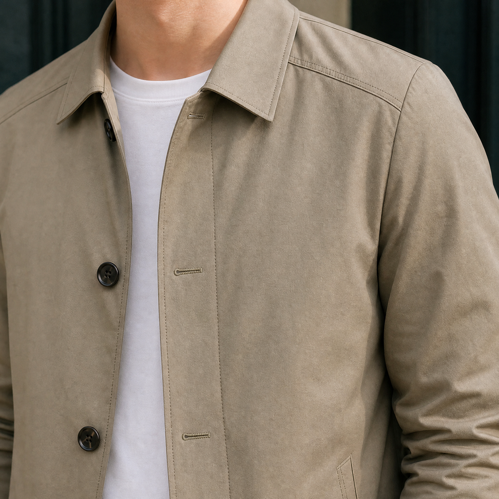Men Button Front Jacket