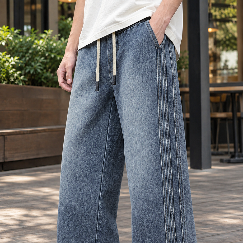 Men Baggy Wide Leg Jeans