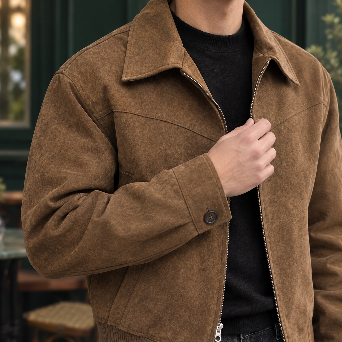 Men Suede Jacket