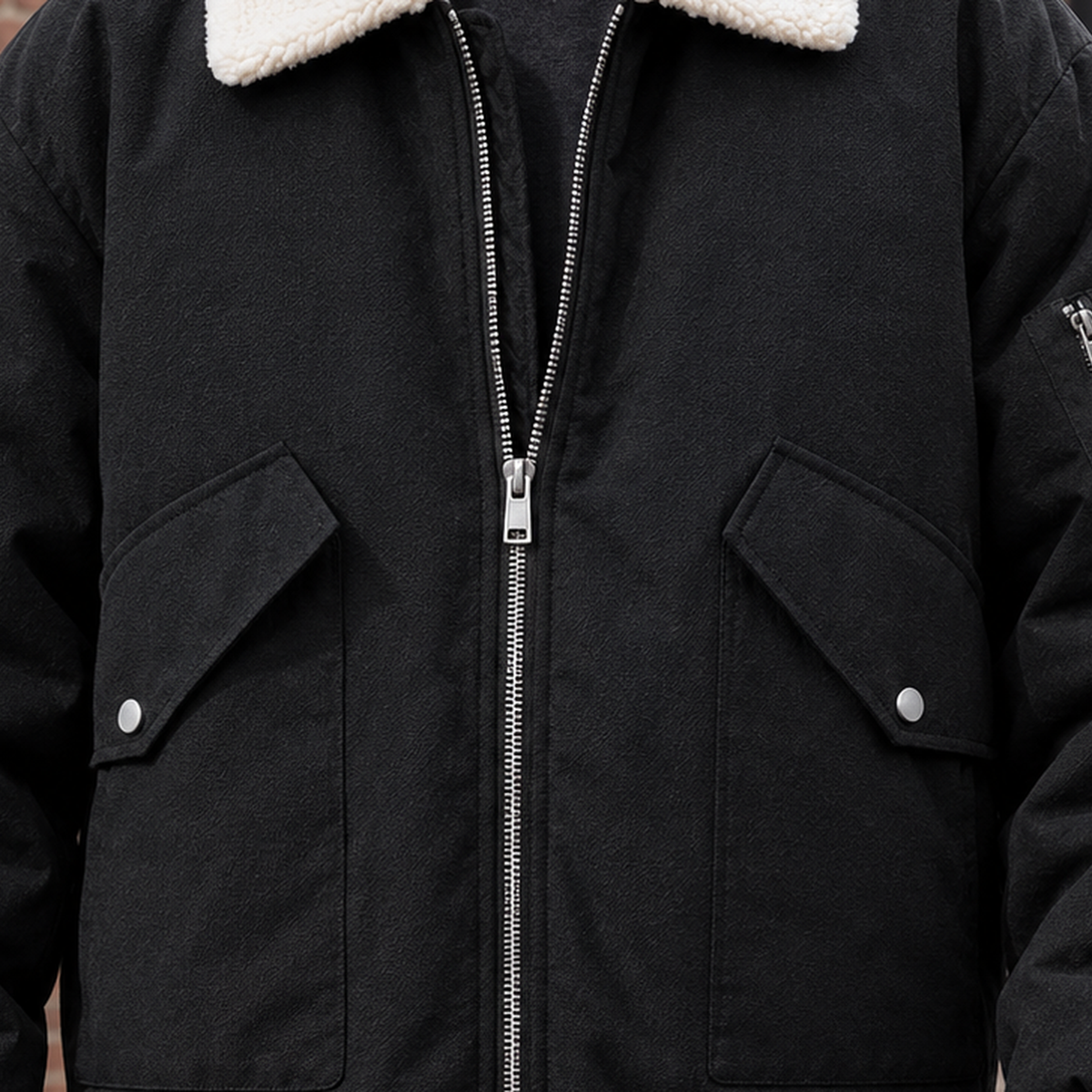 Men Padded Aviator Jacket