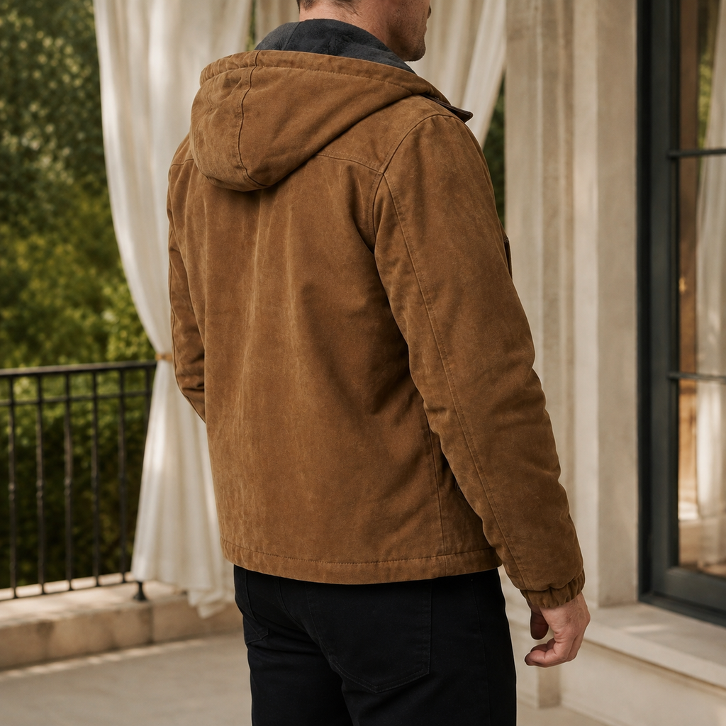 Men Vintage Hooded Jacket