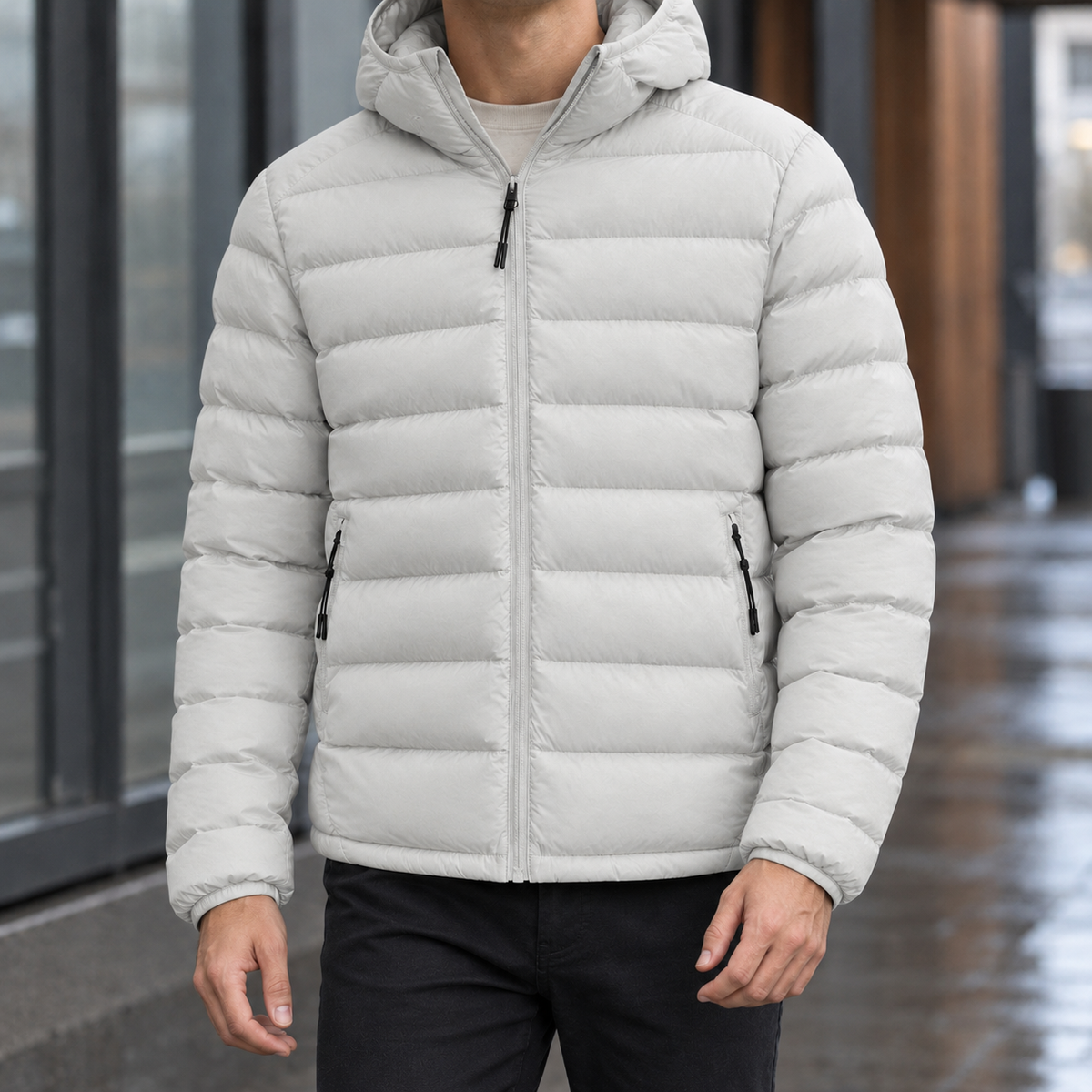 Men Hooded Winter Puffer Jacket