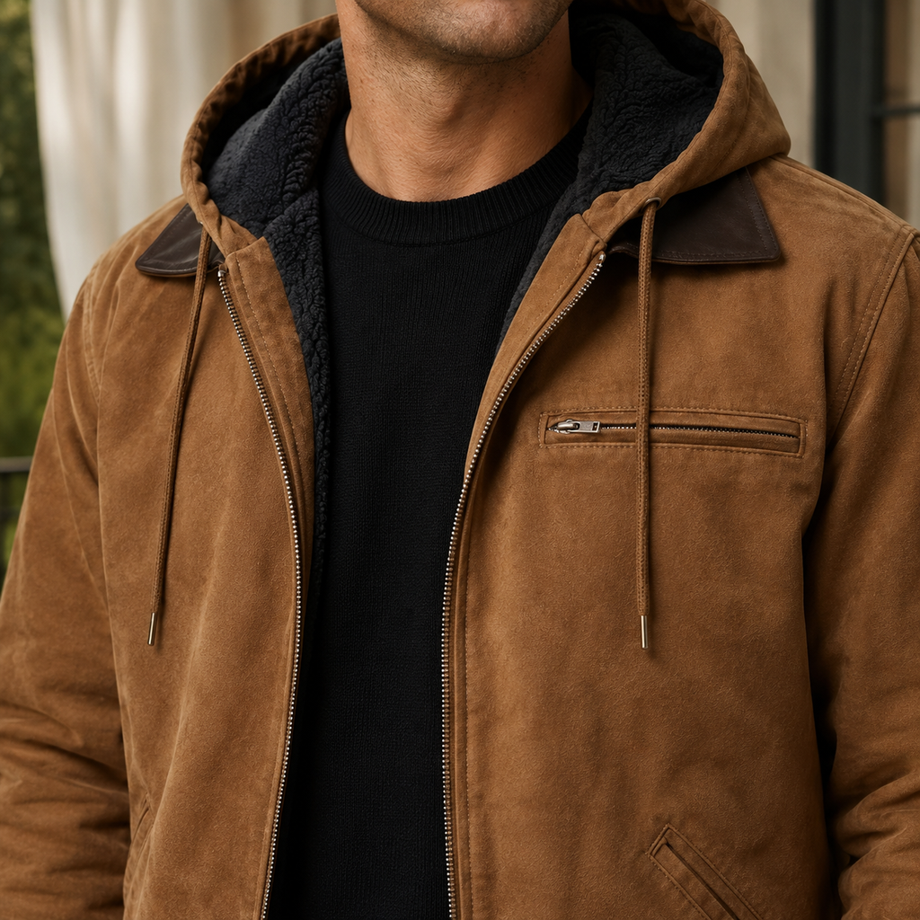 Men Vintage Hooded Jacket