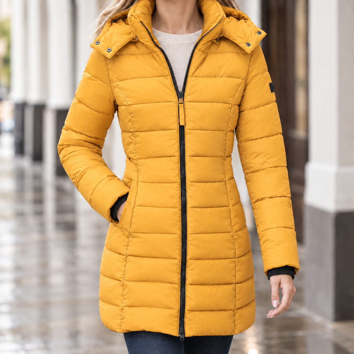 Women Hooded Puffer Coat