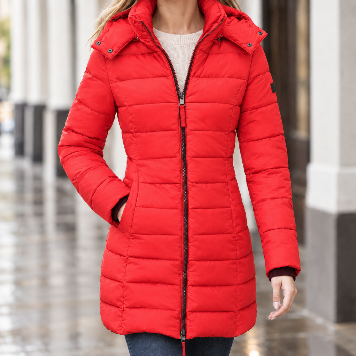 Women Hooded Puffer Coat