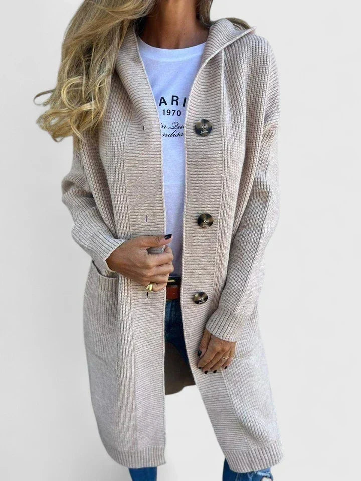 Women Ribbed Duster Cardigan