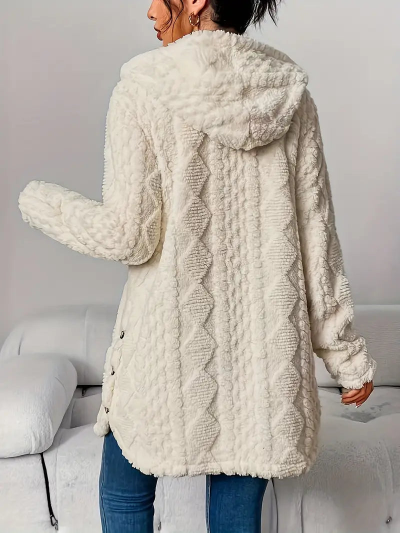Women Hooded Knit Cardigan