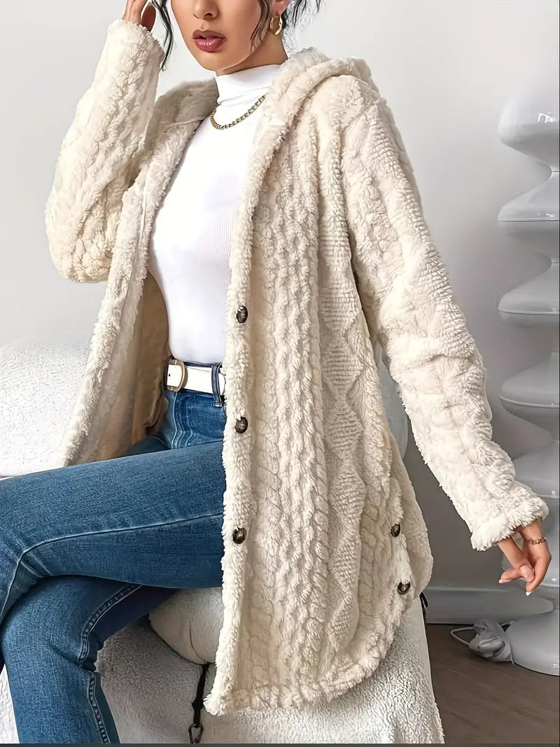 Women Hooded Knit Cardigan