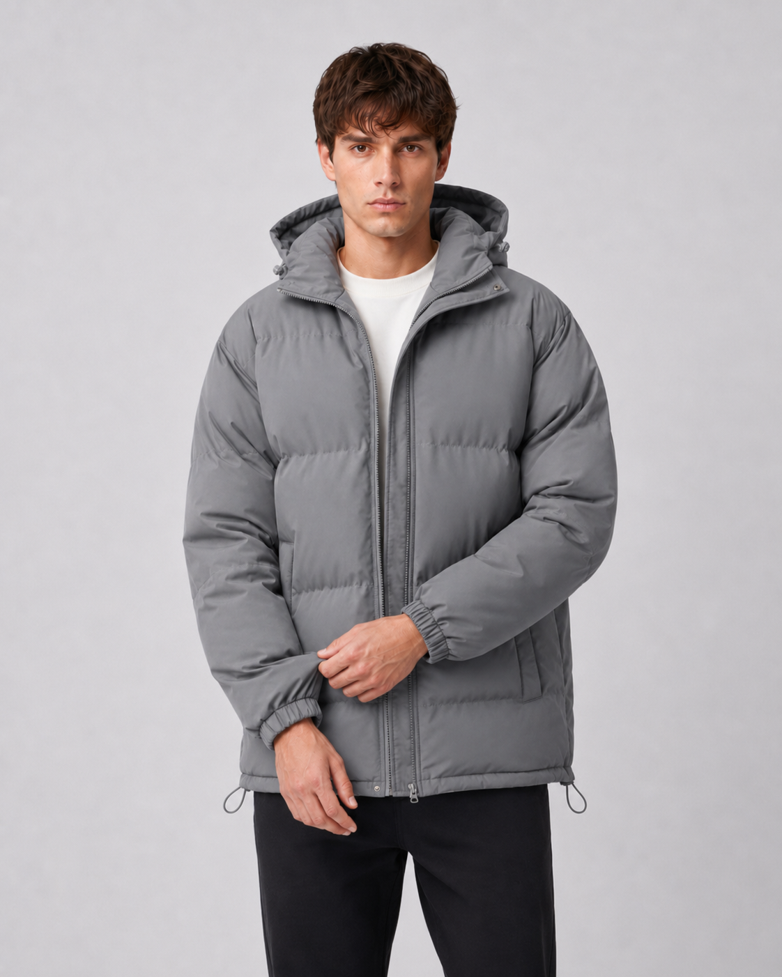 Men High Neck Puffer Jacket