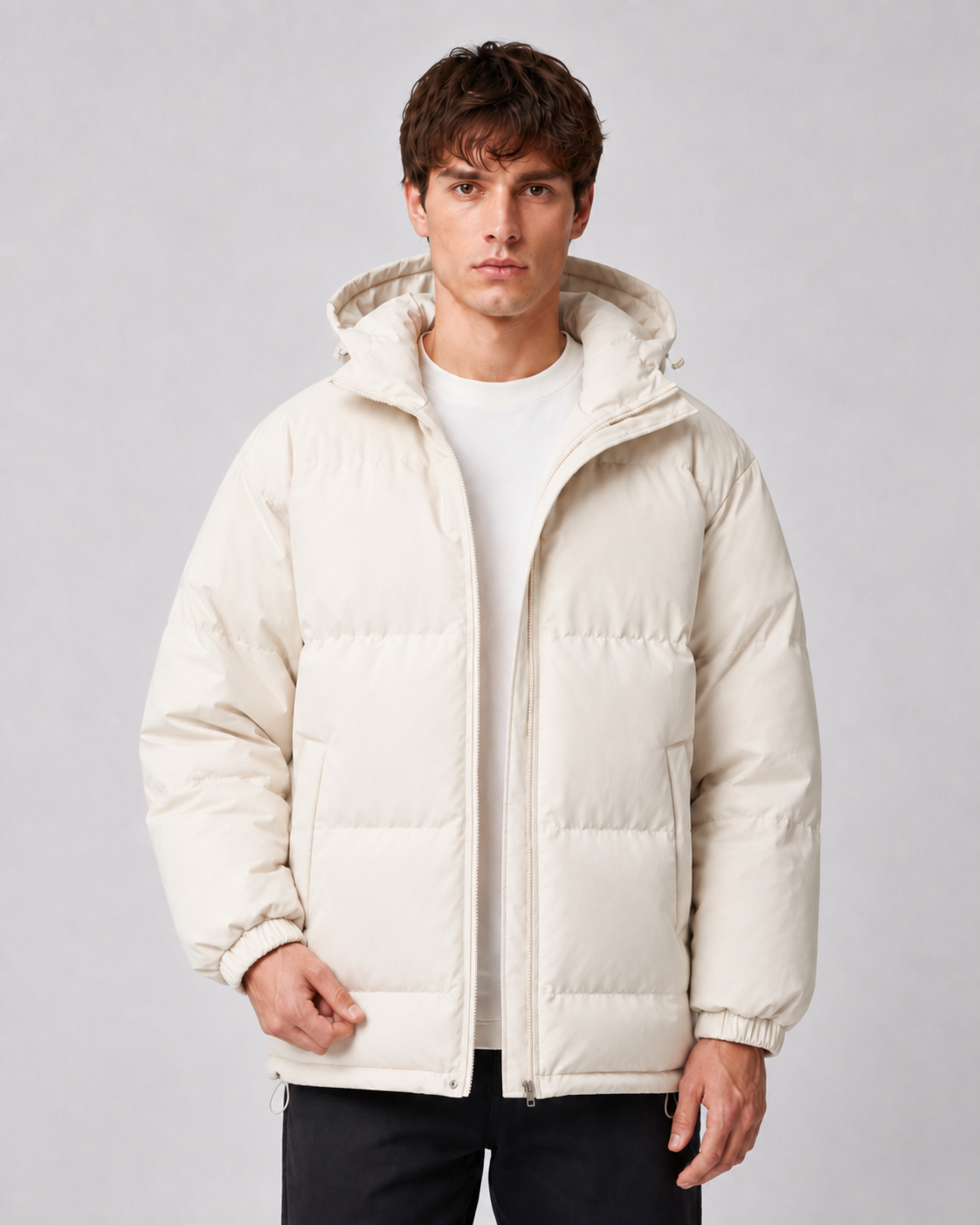 Men High Neck Puffer Jacket