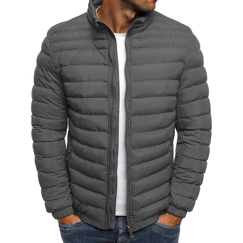 Men Quilted Puffer Jacket