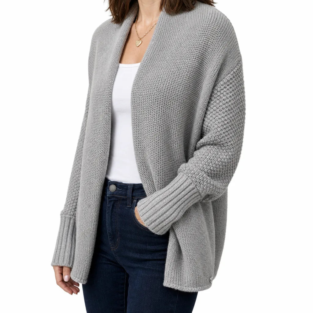 Women Oversized Shawl Collar Cardigan