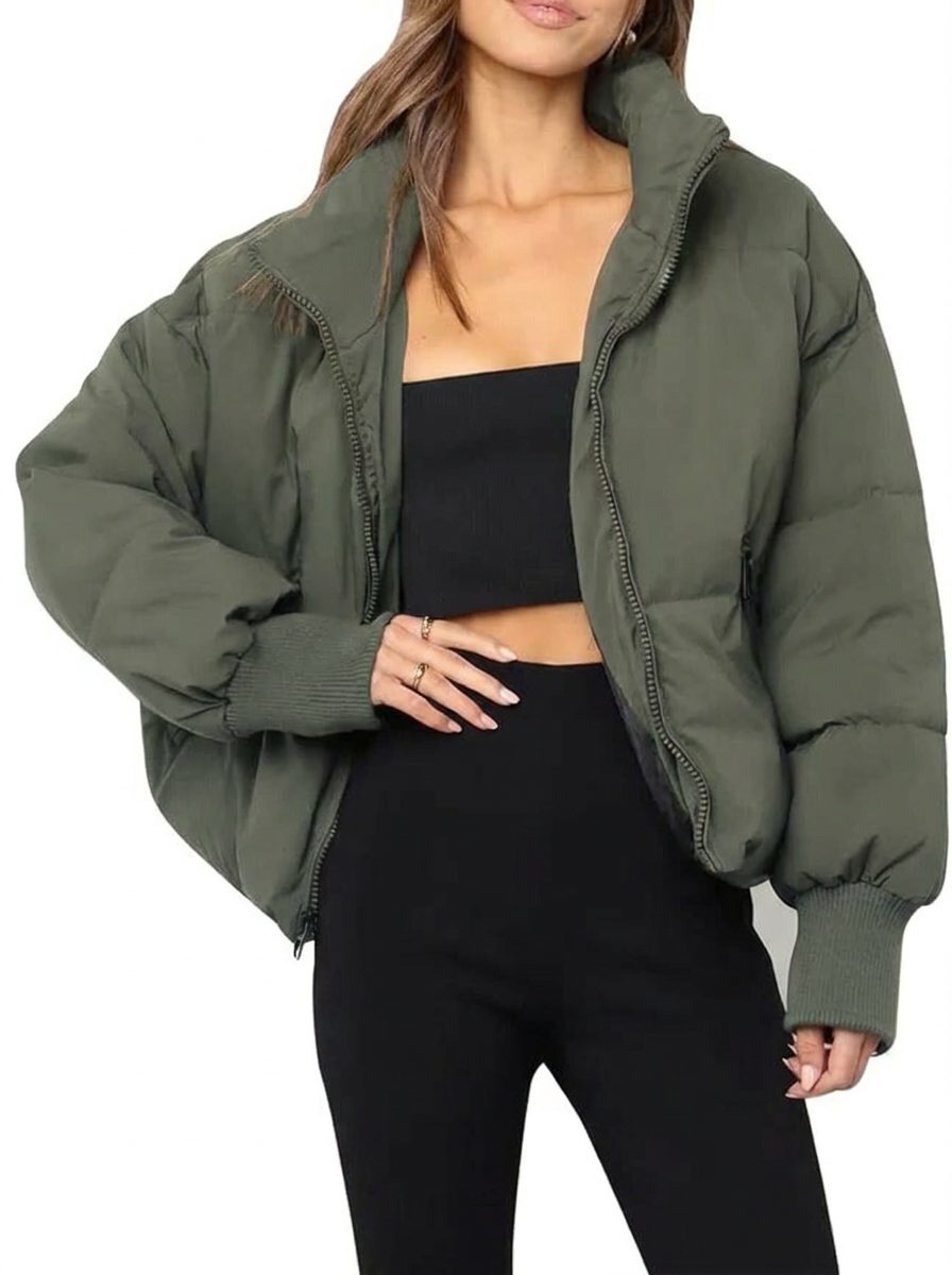 Women Cropped Puffer Jacket