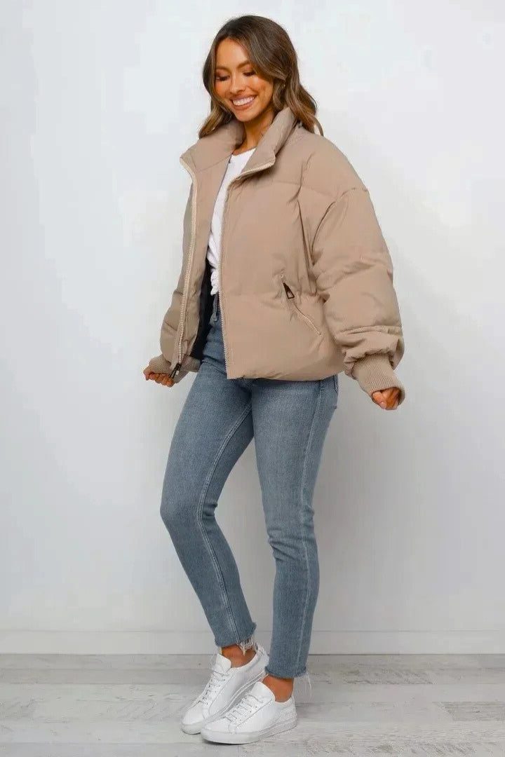 Cropped Puffer Jacket for Women - View 3