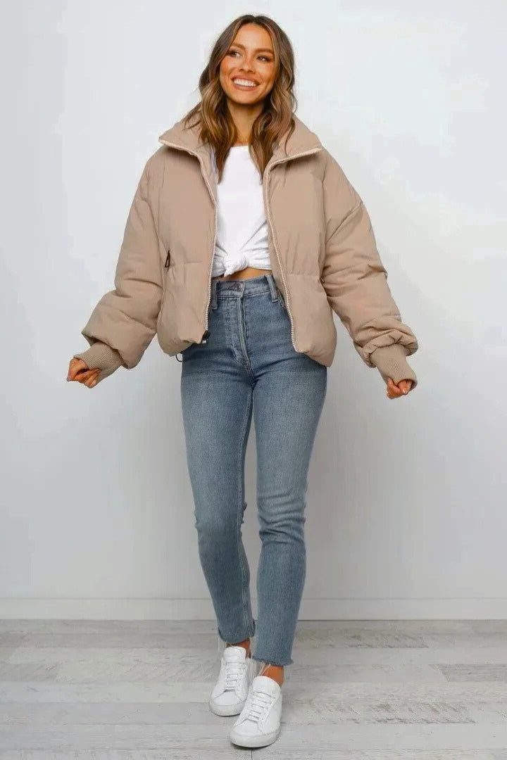 Cropped Puffer Jacket for Women - View 5