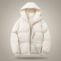 Women Oversized Puffer Jacket - White