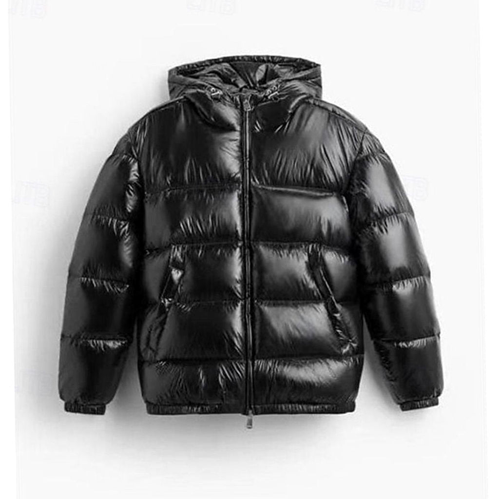 Men Hooded Quilted Puffer Jacket