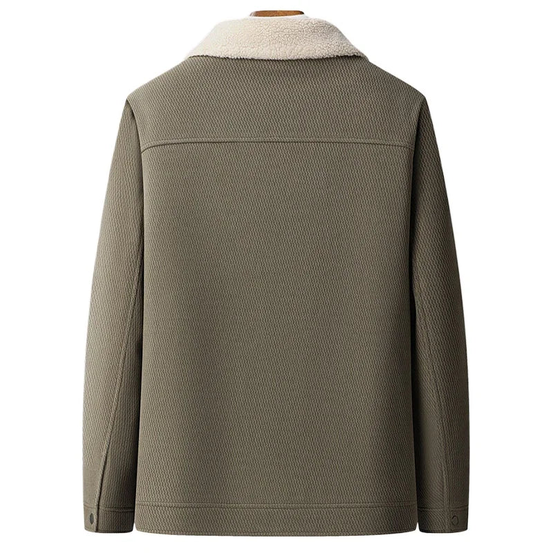 Men Sherpa Collar Jacket