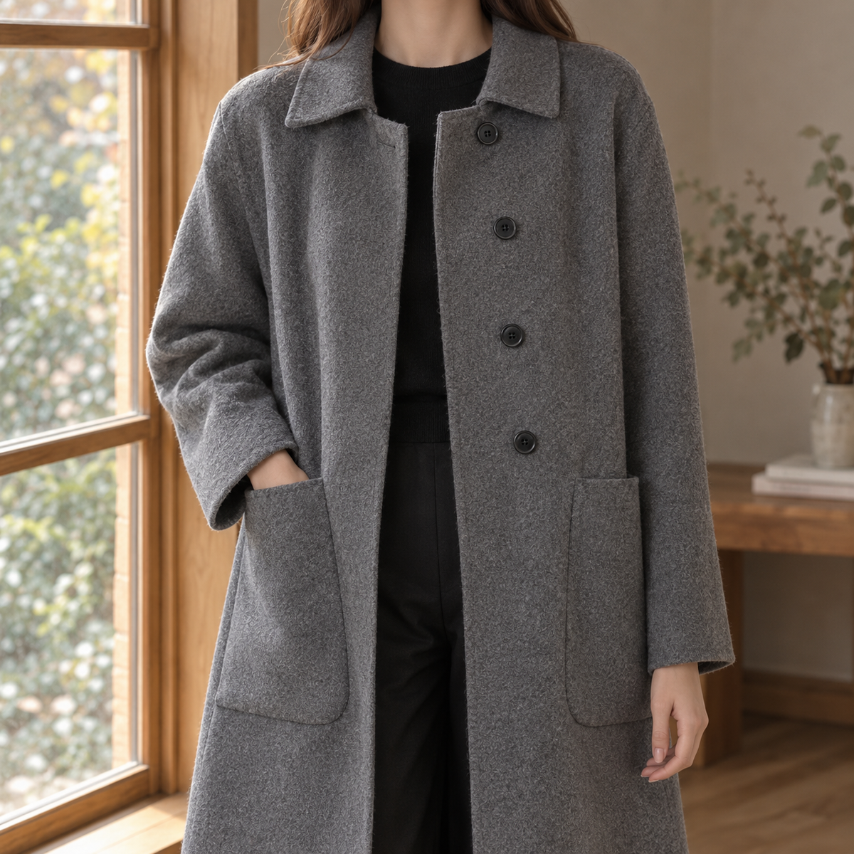 Women Longline Winter Coat
