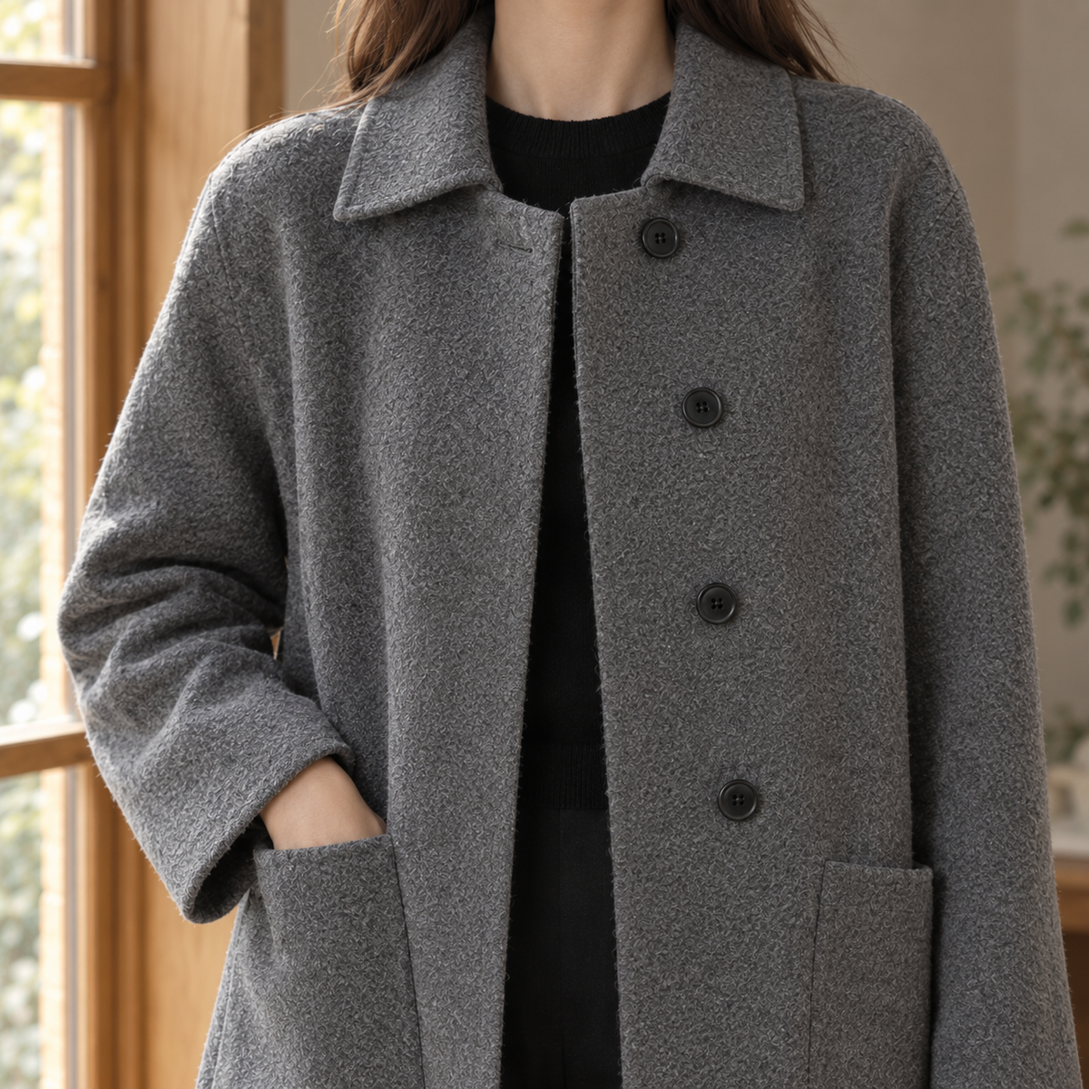 Women Longline Winter Coat
