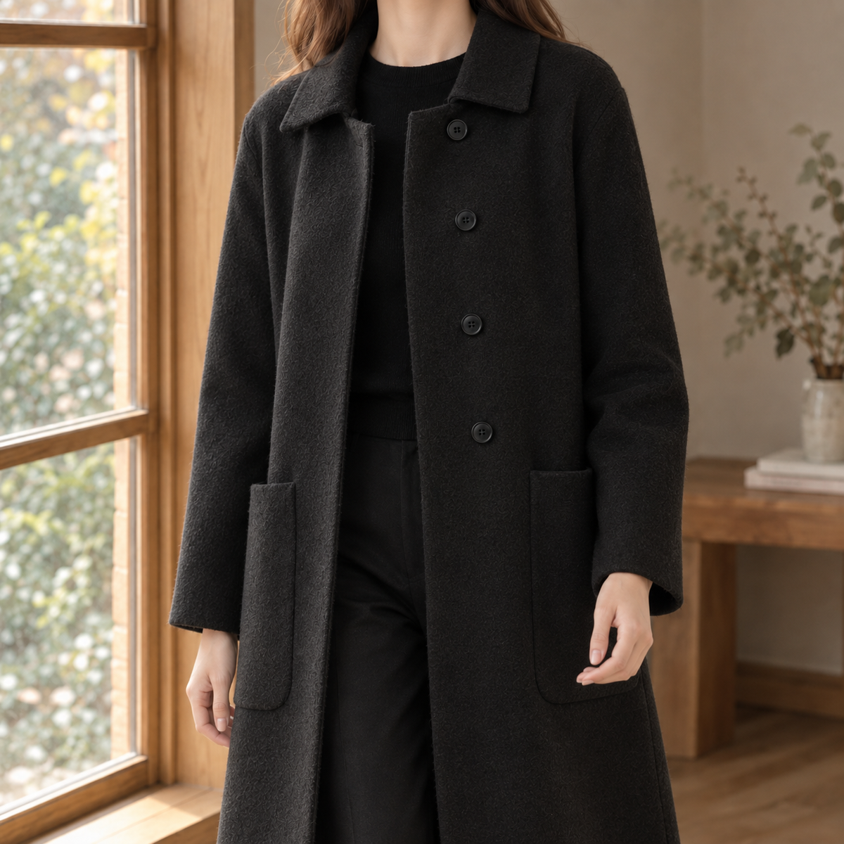 Women Longline Winter Coat