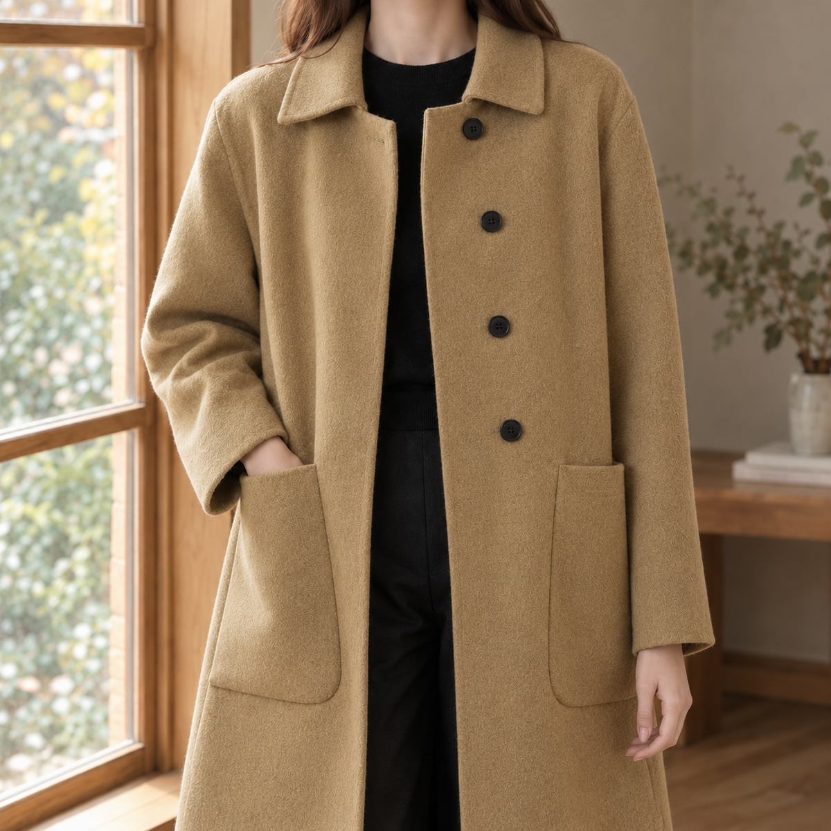 Women Longline Winter Coat