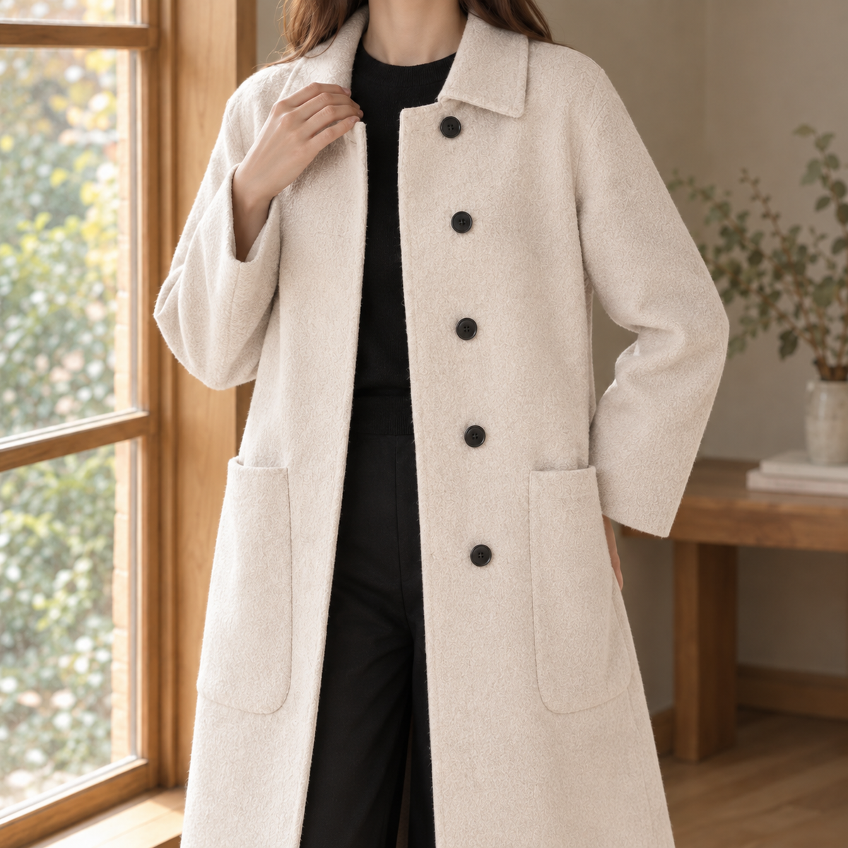 Women Longline Winter Coat