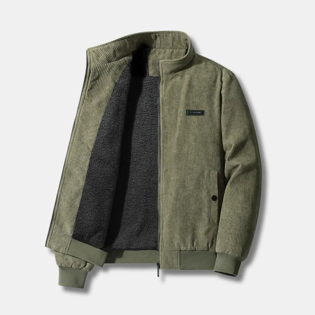 Corduroy Jacket with Warm Sherpa Lining
