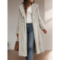 Women Hooded Longline Coat