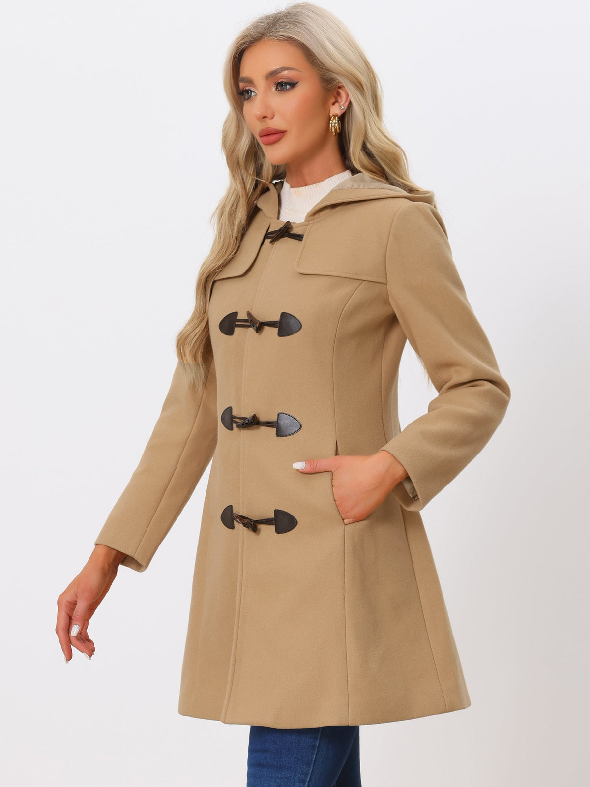Women Hooded Duffle Coat