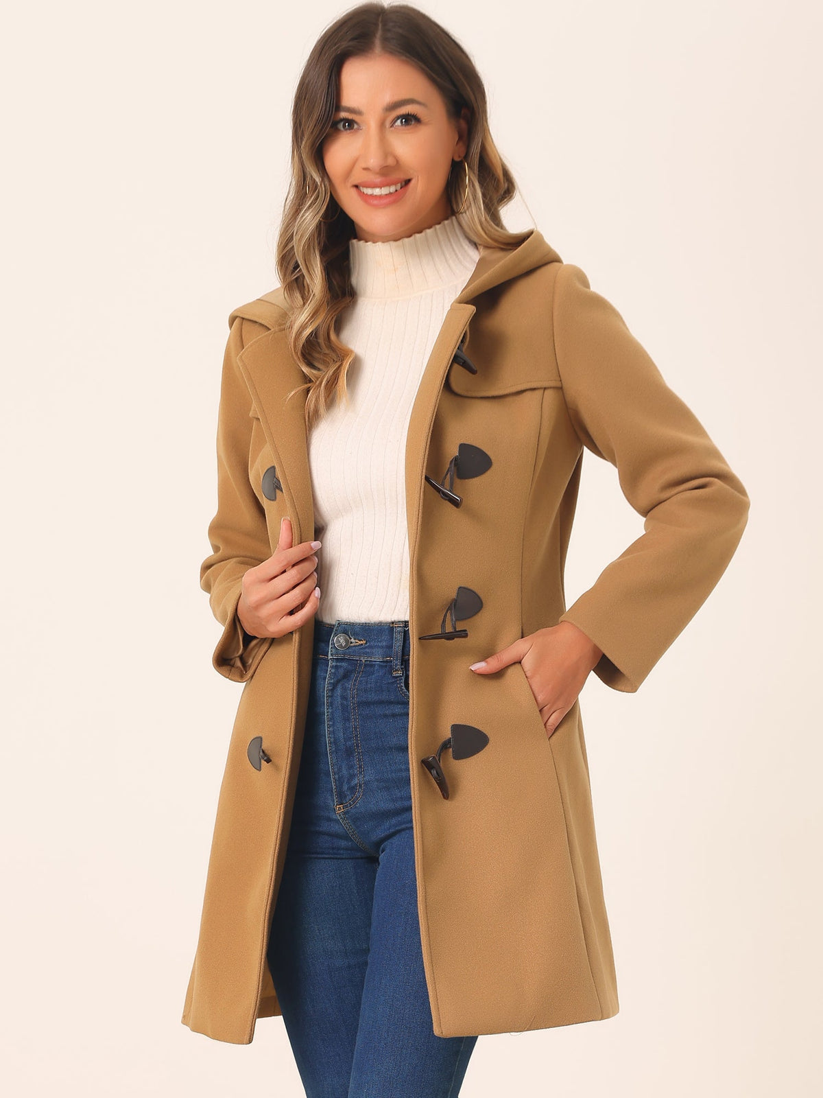 Women Hooded Duffle Coat