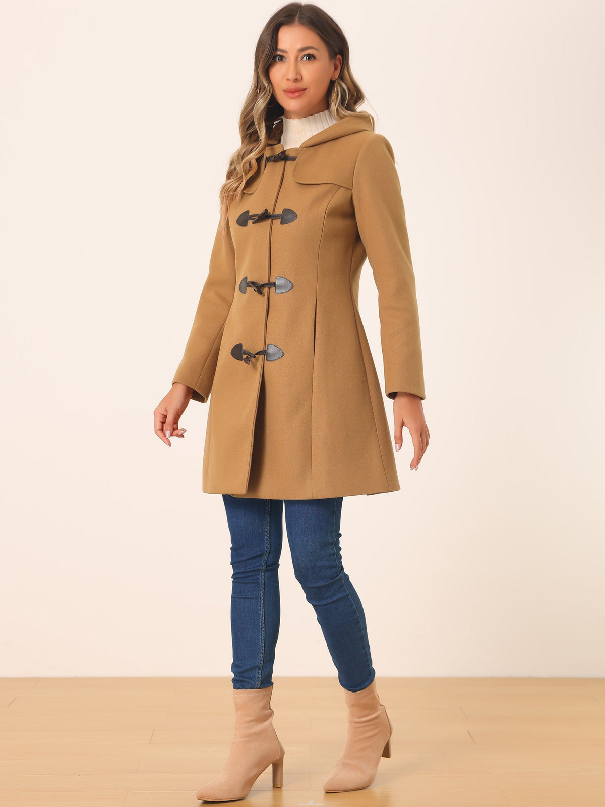 Women Hooded Duffle Coat