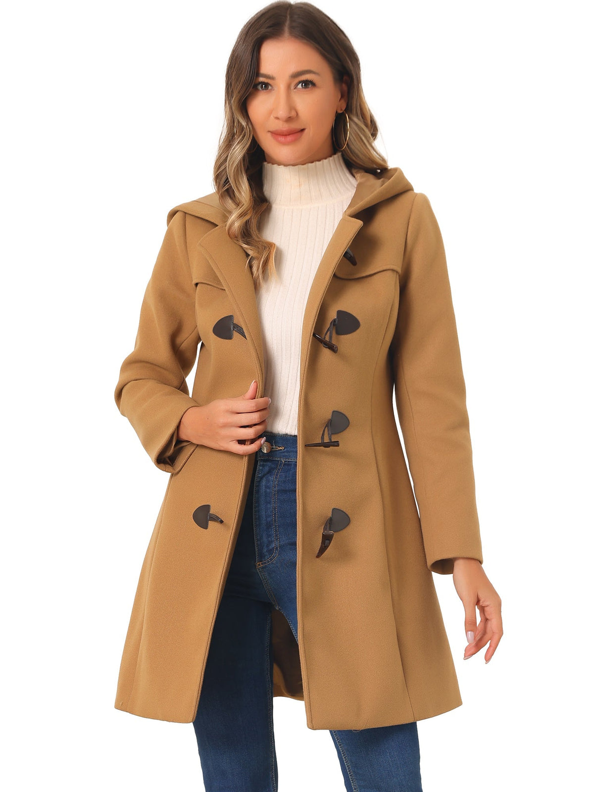 Women Hooded Duffle Coat