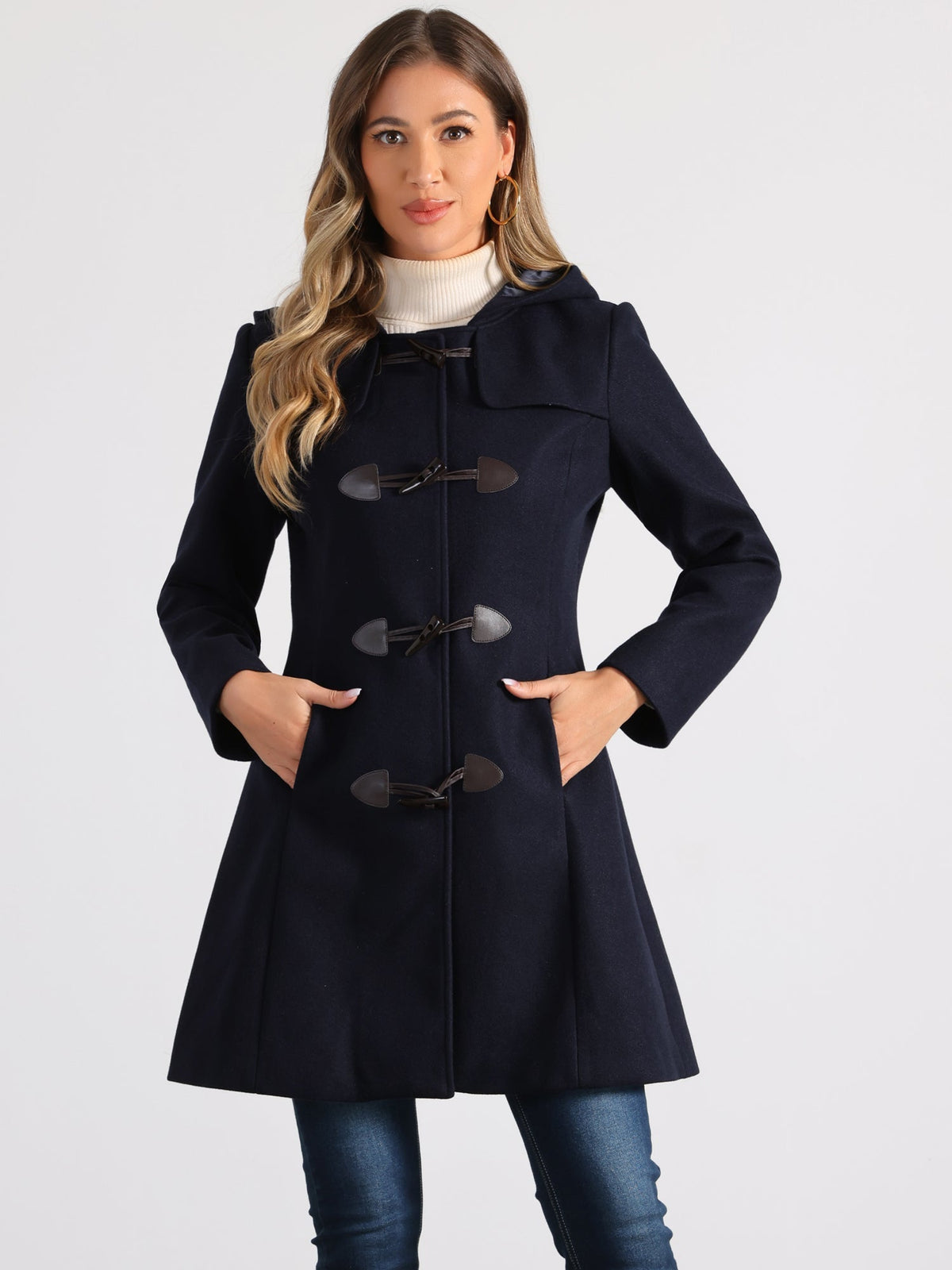 Women Hooded Duffle Coat