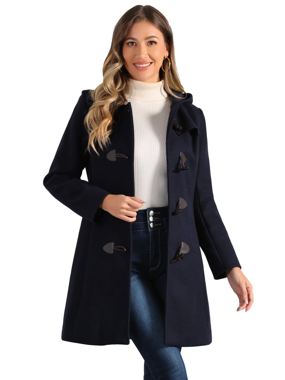 Women Hooded Duffle Coat